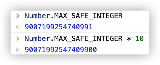 out of max safe integer out of max safe integer