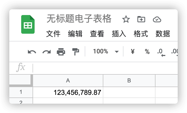 number on Google Sheets number on Google Sheets